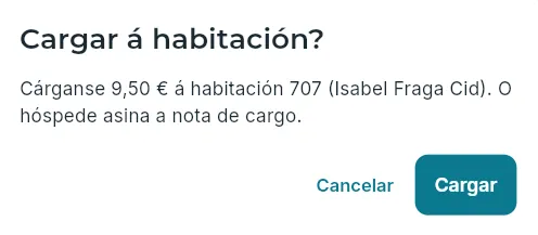 Confirmar o cargo.