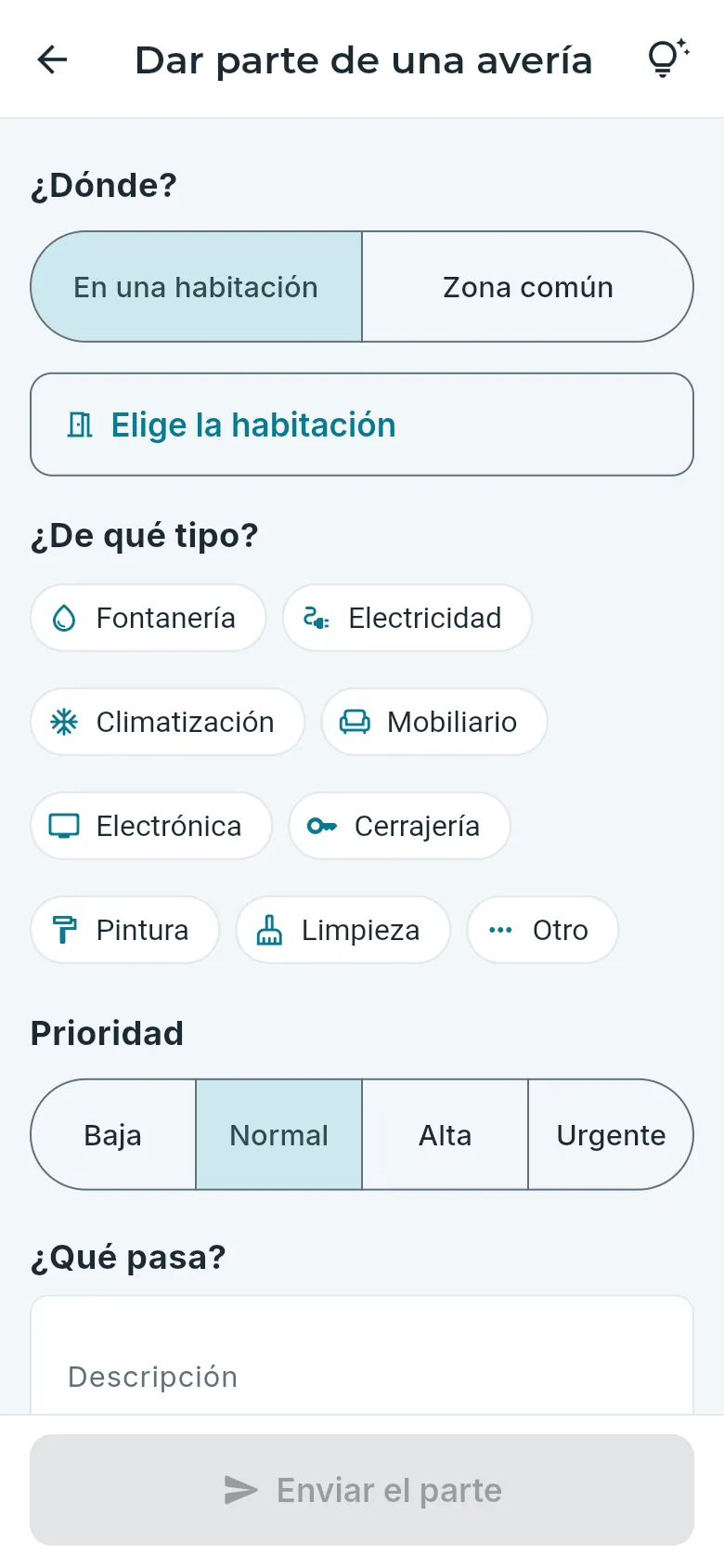 Dar parte de una avería.