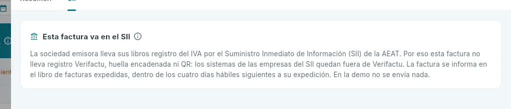 Una factura del hotel 101: va en el SII.
