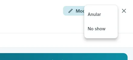 «Más acciones» de una reserva que llega hoy.