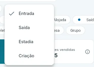 Que data conta para o período.