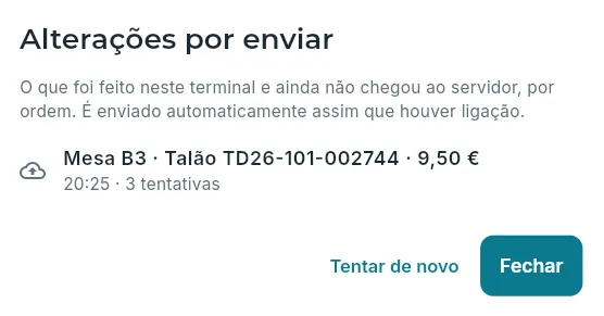 O que espera no tablet, por ordem e com a sua hora.